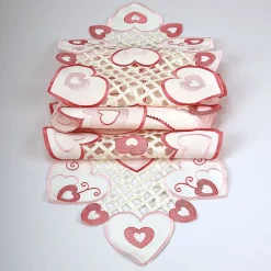 Valentine Hearts Table Runner