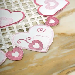 Valentine Hearts Table Runner
