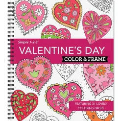Valentine's Day Color & Frame Book