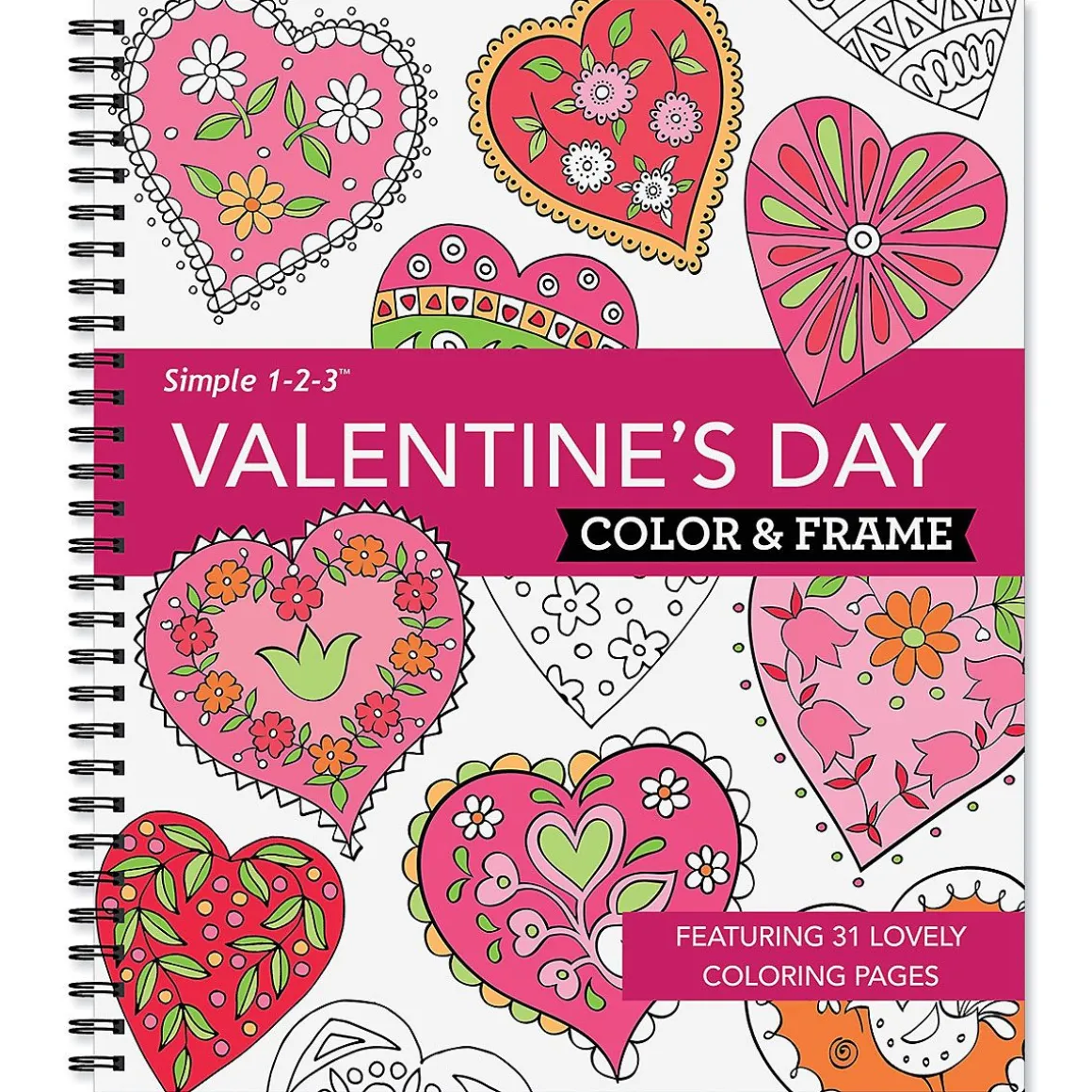 Valentine's Day Color & Frame Book
