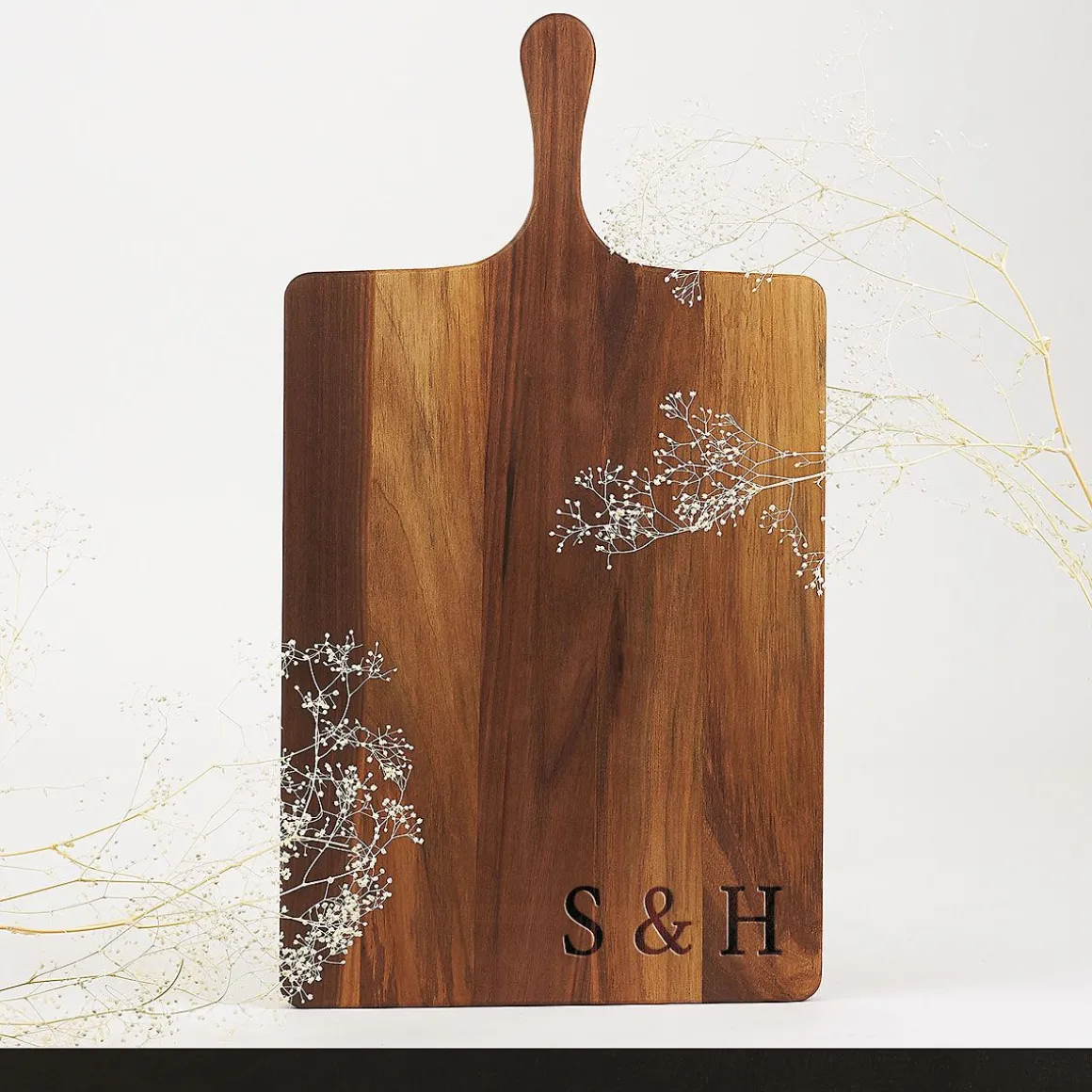 Walnut Personalized Charcuterie Wide Board