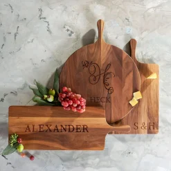 Walnut Personalized Round Board