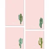 Watercolor Cactus Initial Notepads