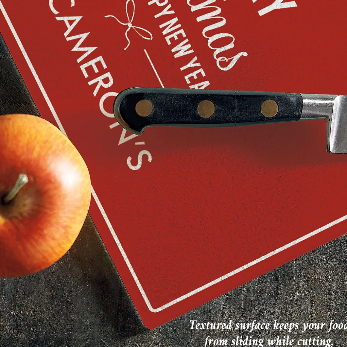 We Wish You Personalized Glass Cutting Board