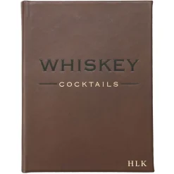 Whiskey Cocktails Personalized Leather Book
