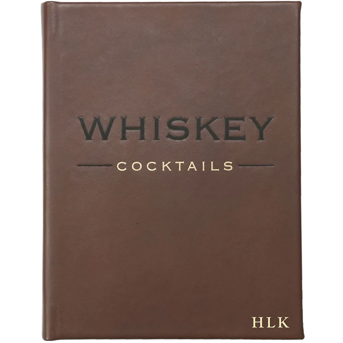 Whiskey Cocktails Personalized Leather Book