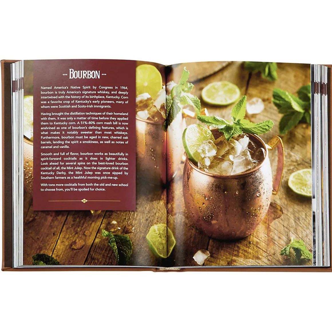 Whiskey Cocktails Personalized Leather Book