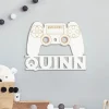 White Gaming Controller Personalized Wood Plaque