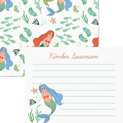 White Mermaid Correspondence Cards