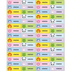 Wild Animal Name Stickers
