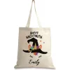 Witches Hat Unicorn Halloween Personalized Canvas Tote