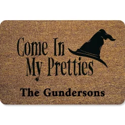 Witch Hat Personalized Doormat