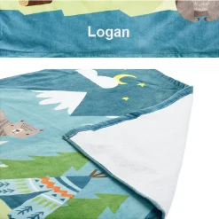 Woodland Animals Personalized Towel