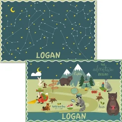 Woodland Personalized Kids' Placemat