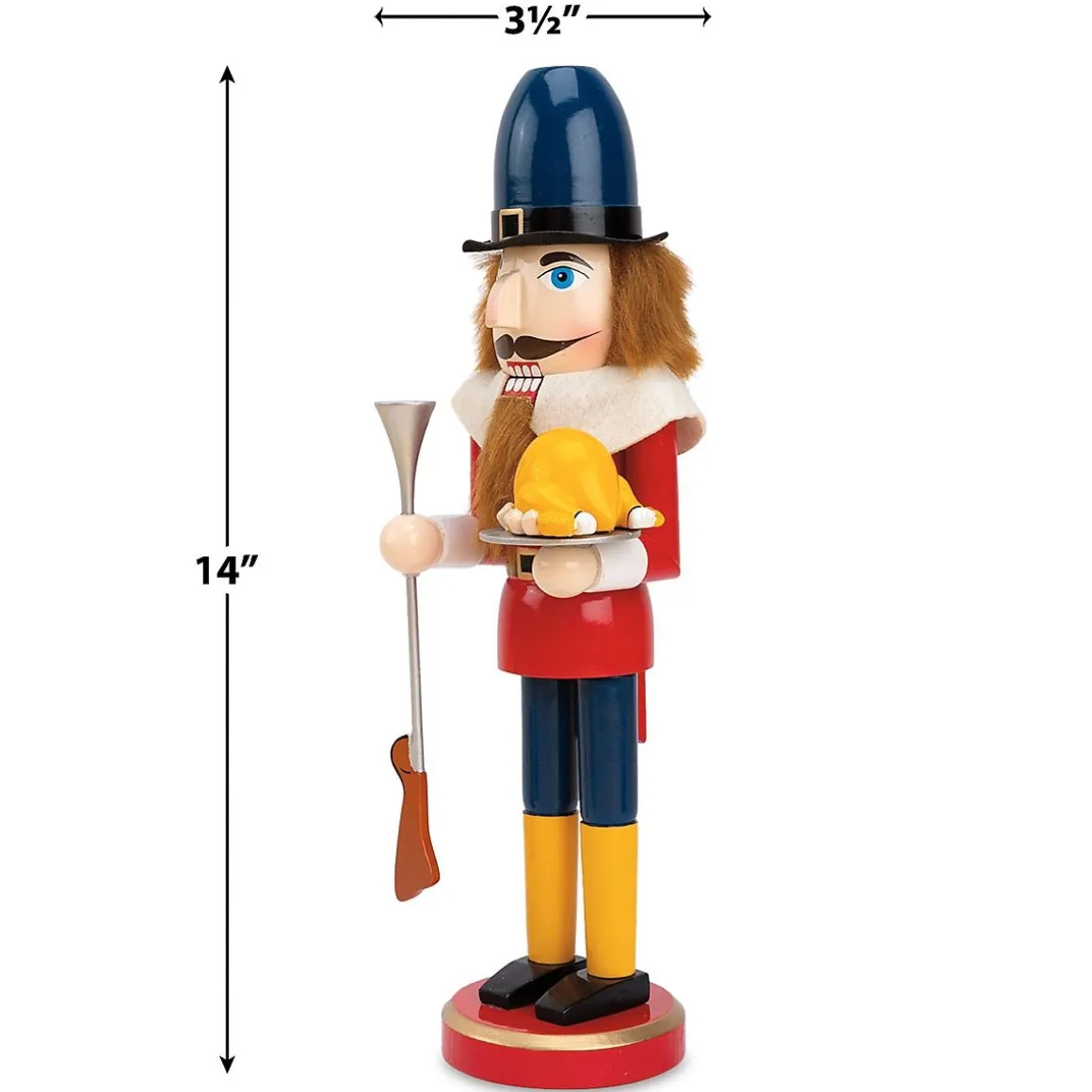 Wood Thanksgiving Nutcracker
