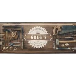Woodworking Double-Width Personalized Doormat