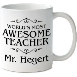 World's Most Awesome Teacher Mug