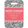 Zebra Print Luggage Tag